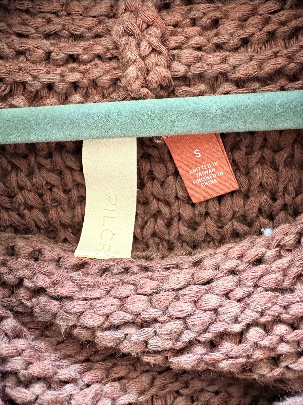 Anthropologie Pilcro Sleeveless Turtleneck Knit Sweater Vest in Brown Size S - Picture 7 of 9
